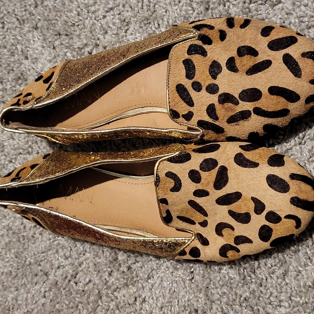 Iman Leppard Print Shoes